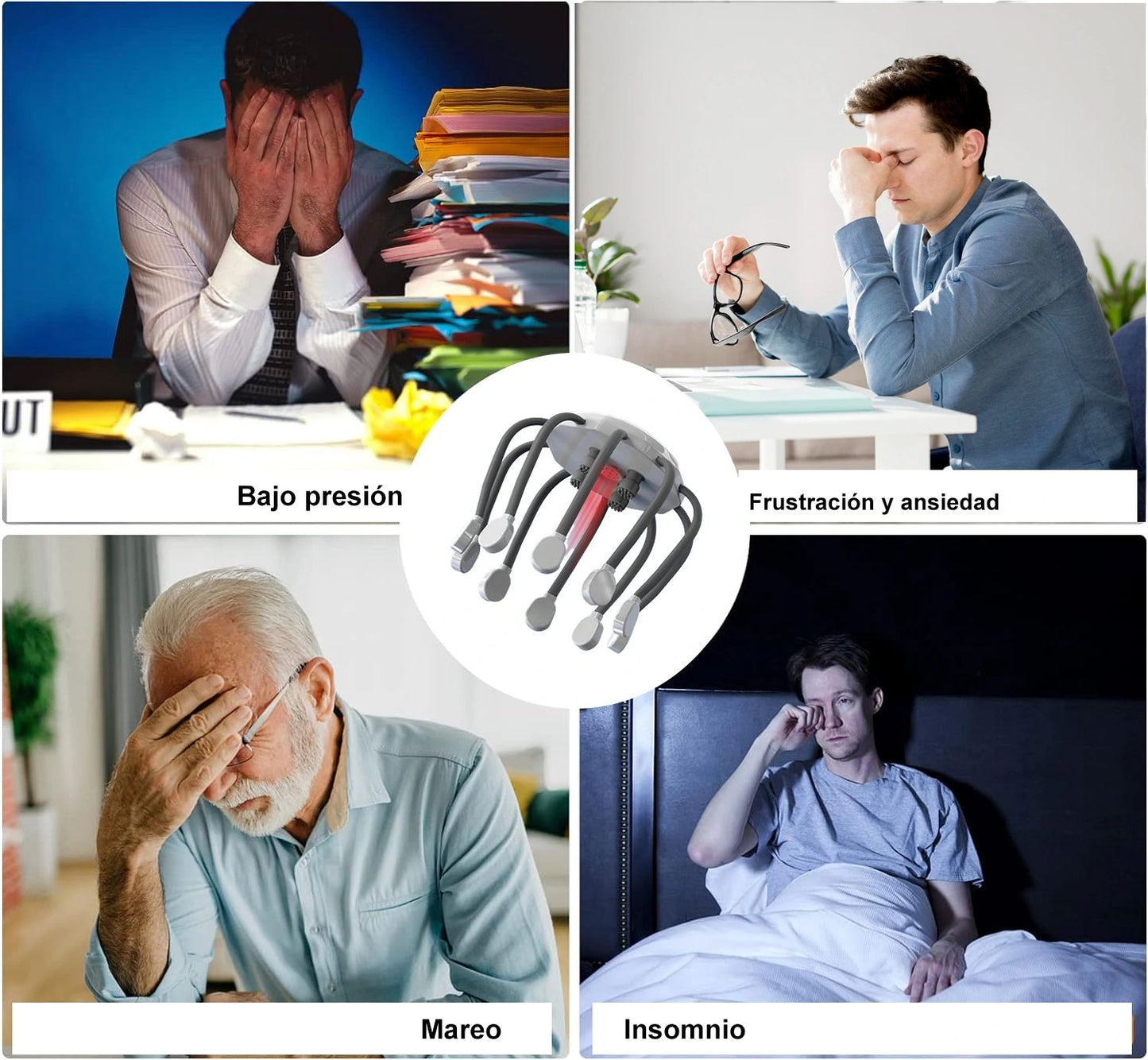 octopusger© -masajeador de cabeza de pulpo